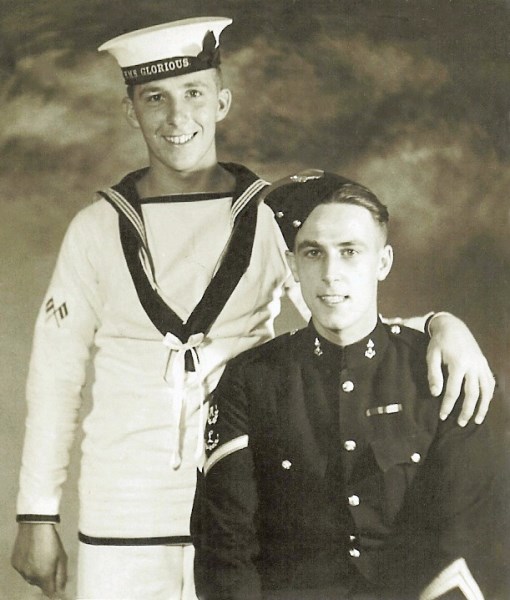 Anthony with brother Derek, Alexandria 1939